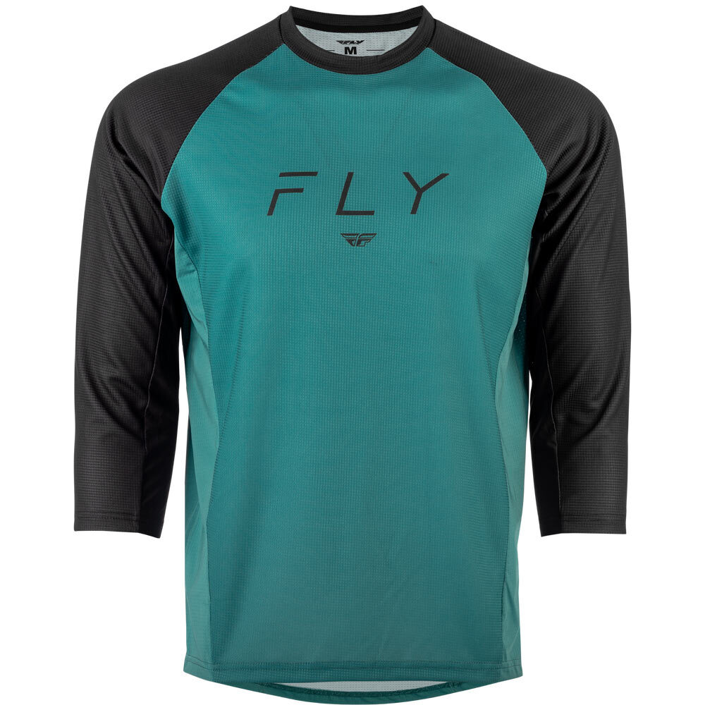 Fly Racing Ripa 3/4 Sleeve Jersey Large Evergreen / Black