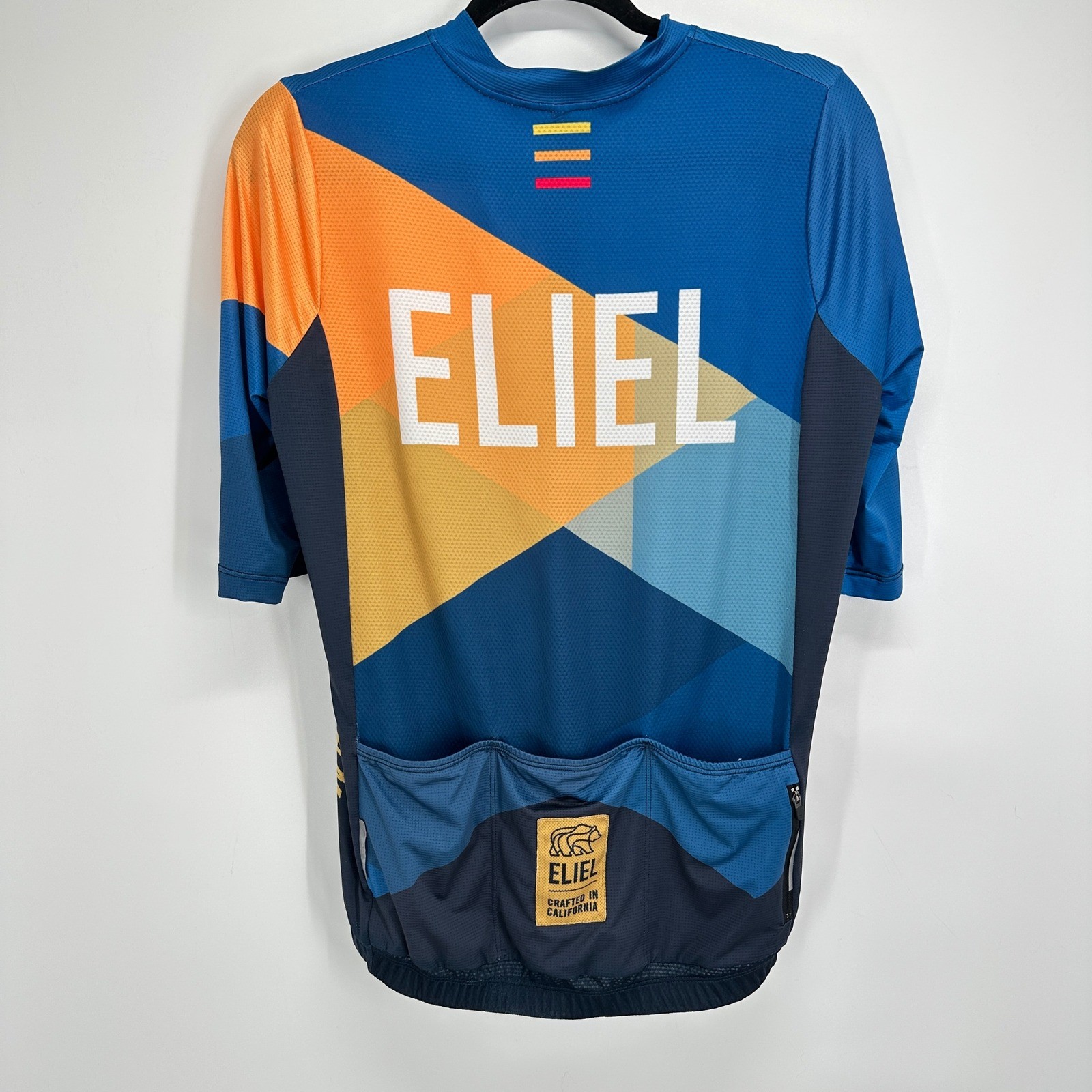 Eliel 2020 EFT Factory Team Cycling Jersey Men’s XL Full Zip USA Blue Road Bike