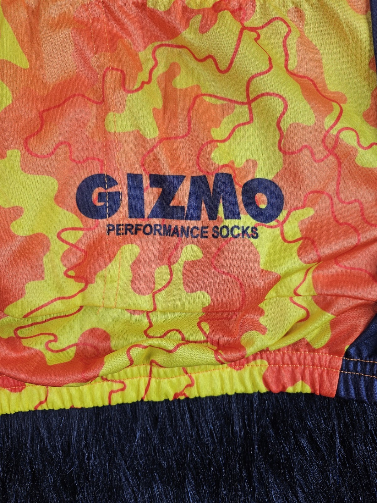 Gizmo Cycling Jersey Mens XL Chilli Dog Print Pullover 1/2 Zip Polyester NWOT