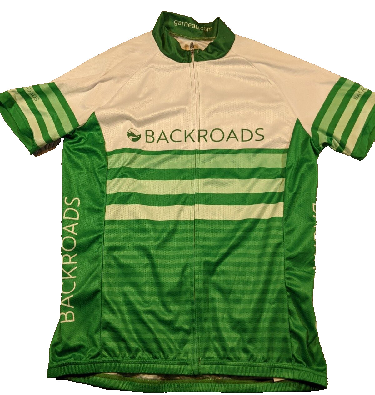 Louis Garneau Cycling Jersey Women’s Medium Green Backroads 100% Polyester – EUC