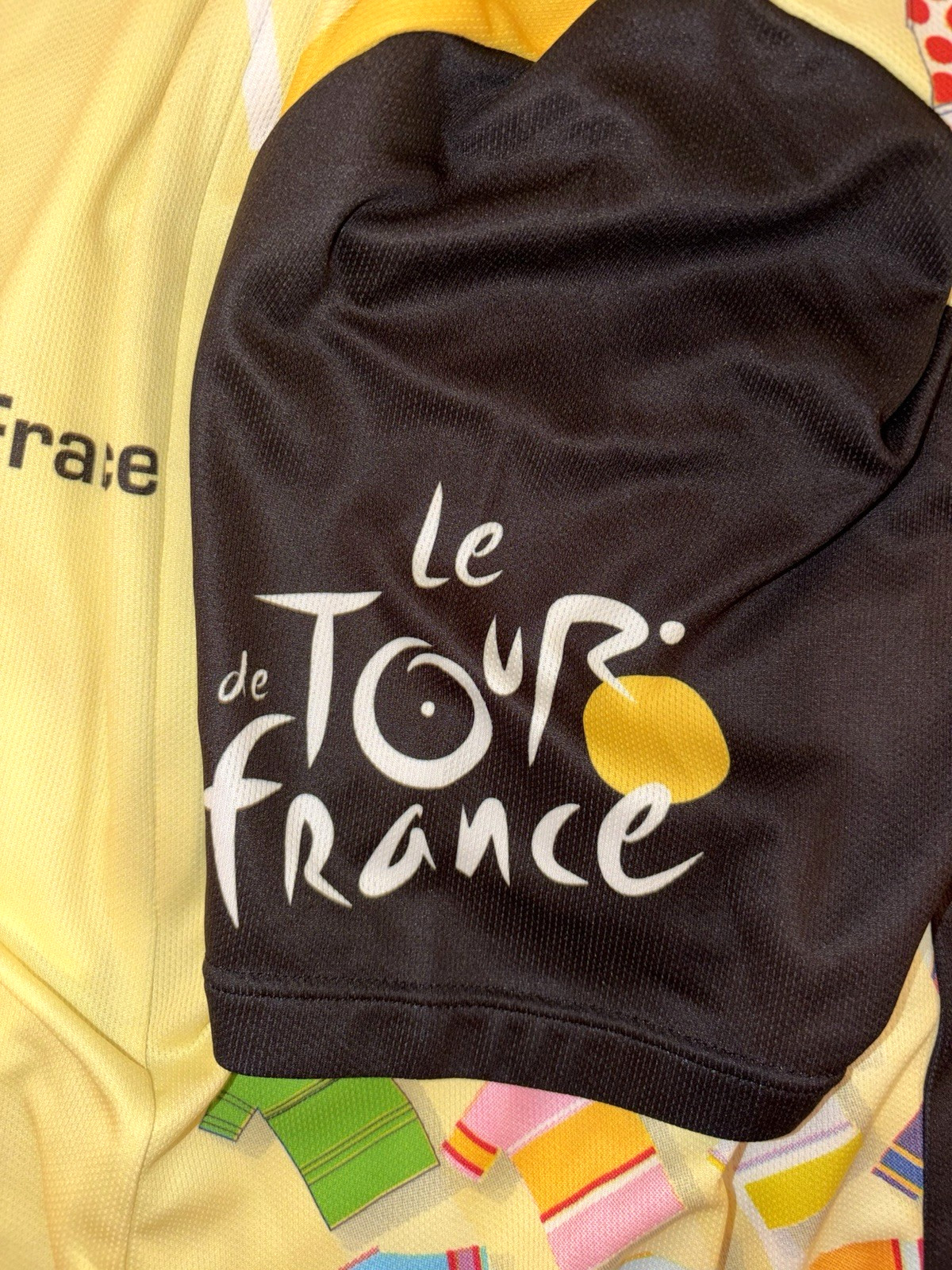 Le Tour De France 2004 Cycling Jersey Men’s XL 3/4 Zip Pockets Made In Italy