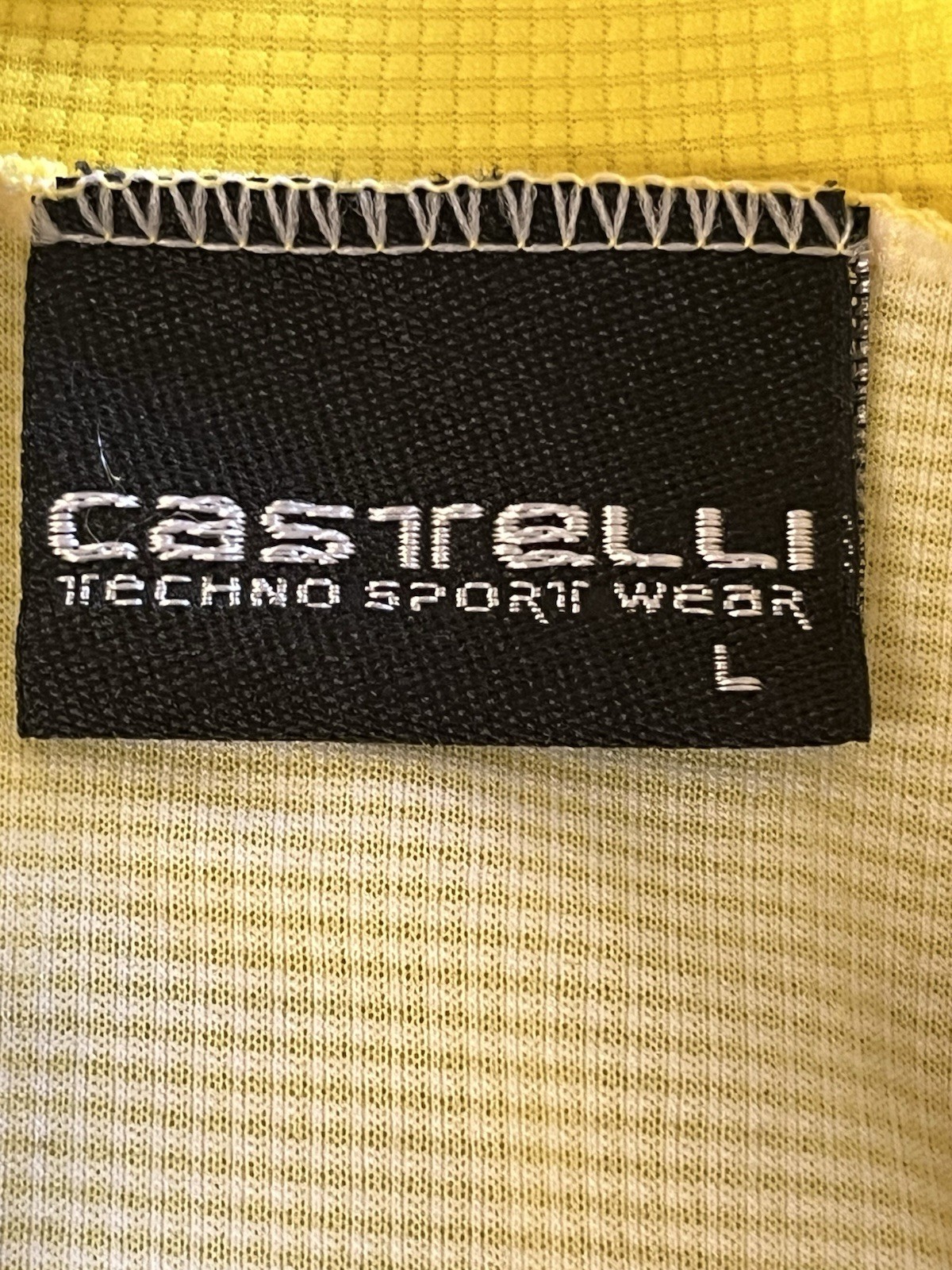 Castelli Mens Full Zip Cycling Jersey-Large-100% Polyester-Made In Italy