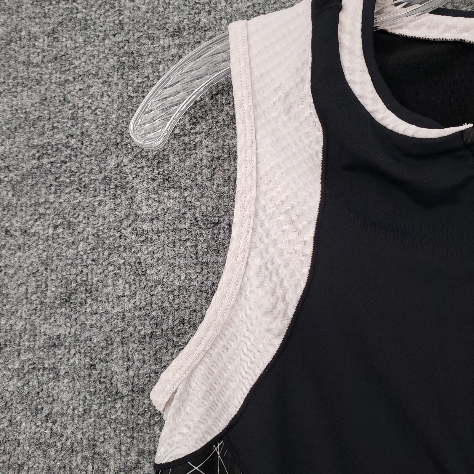 Pearl Izumi Cycling Vest Womens Large Black Elite Series 1/2 Zip Sleeveless Bike