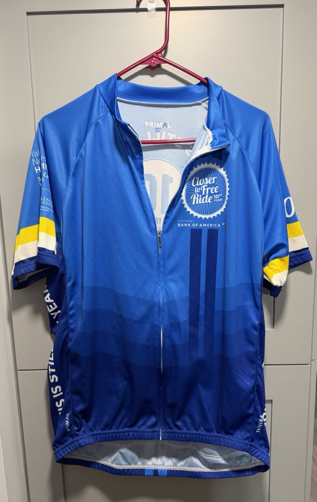 Primal brand cycling jersey from a “Closer to Free Ride” event, NWT Size 2XL