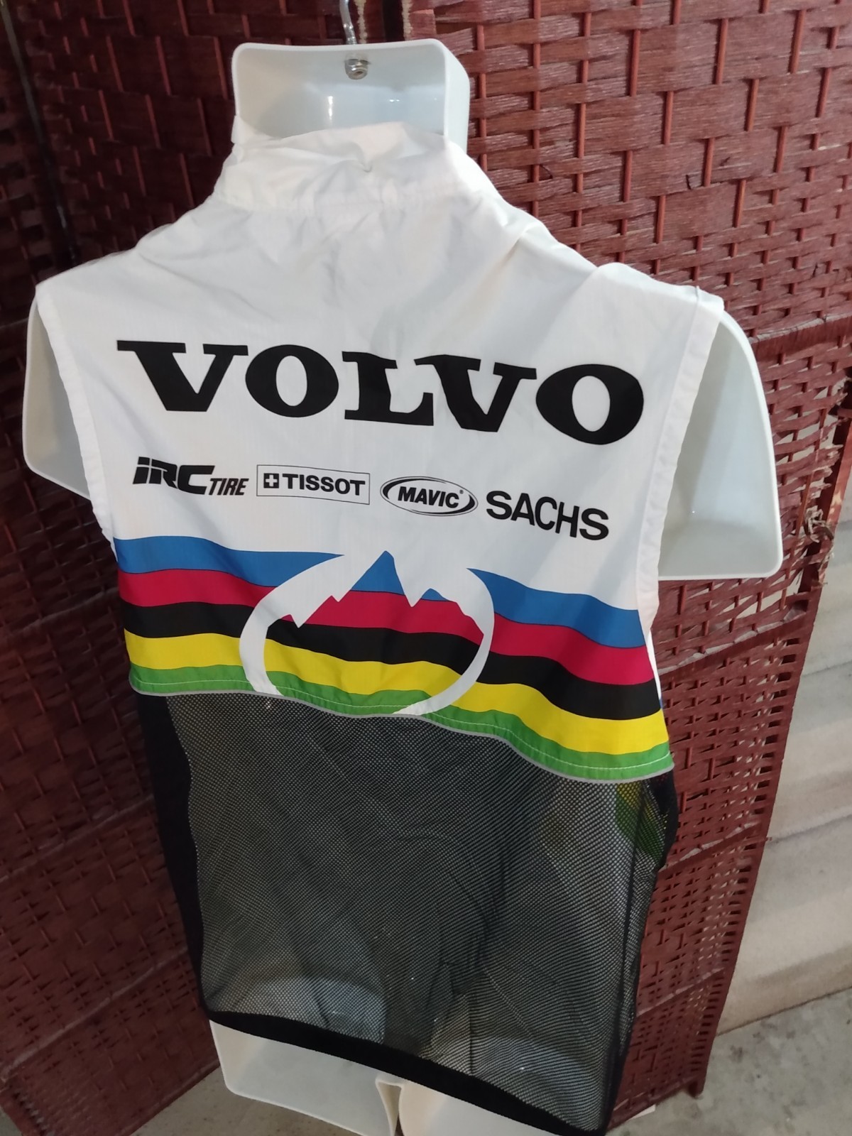 Vintage Cannondale Volvo Cycling Vest Sleeveless Windbreaker Medium