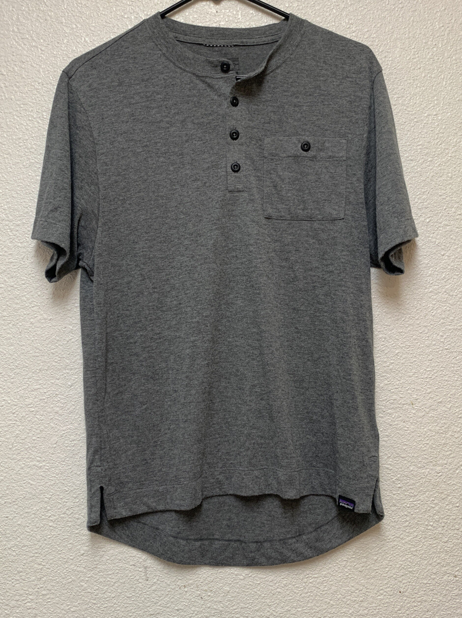 Patagonia Capilene Cool Trail Bike Henley Jersey – Gray Sz S EUC