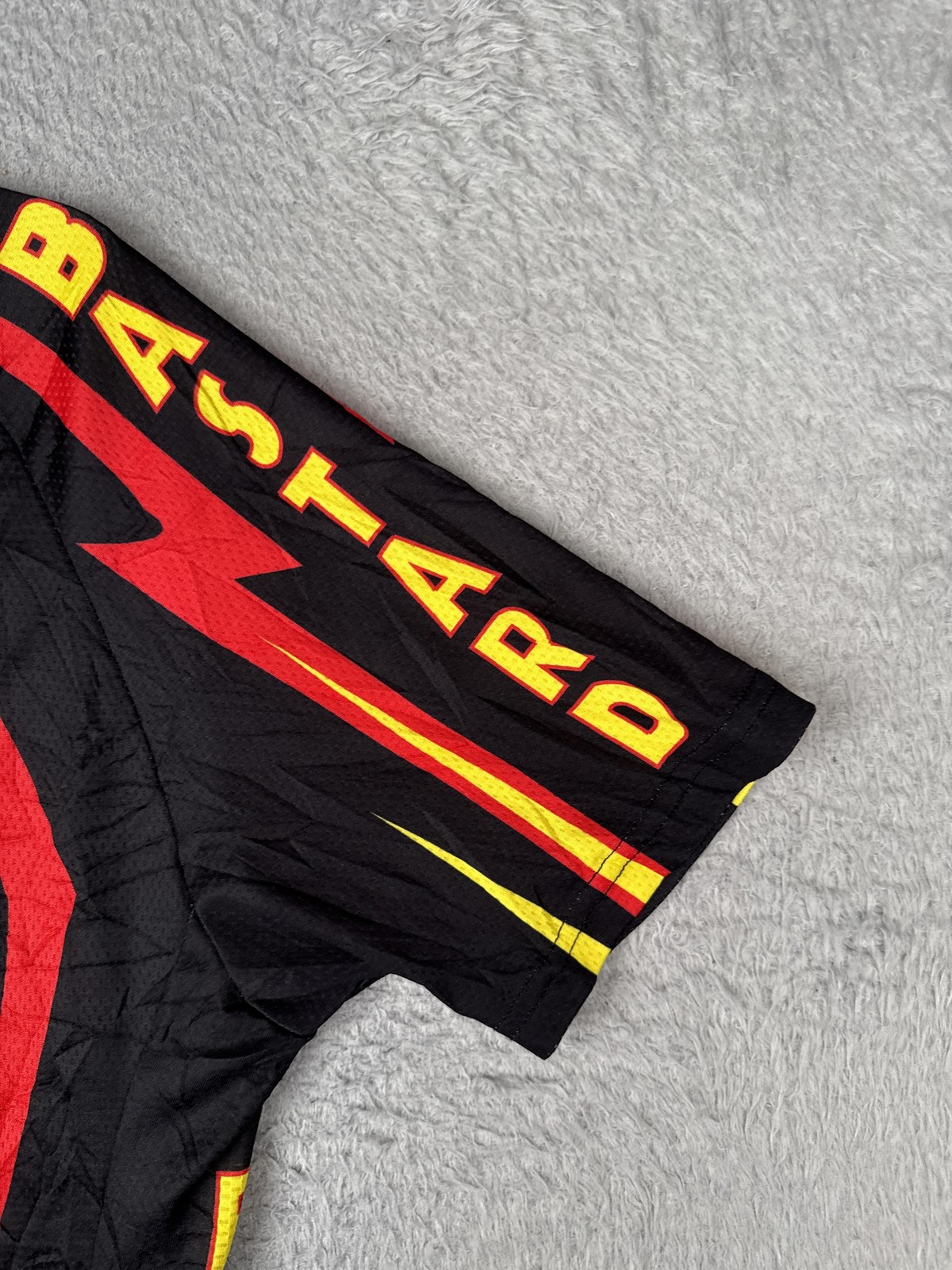 STRGAD Cycling Jersey Mens XL Black Cranky Old Bastard Full Zip Pockets Top