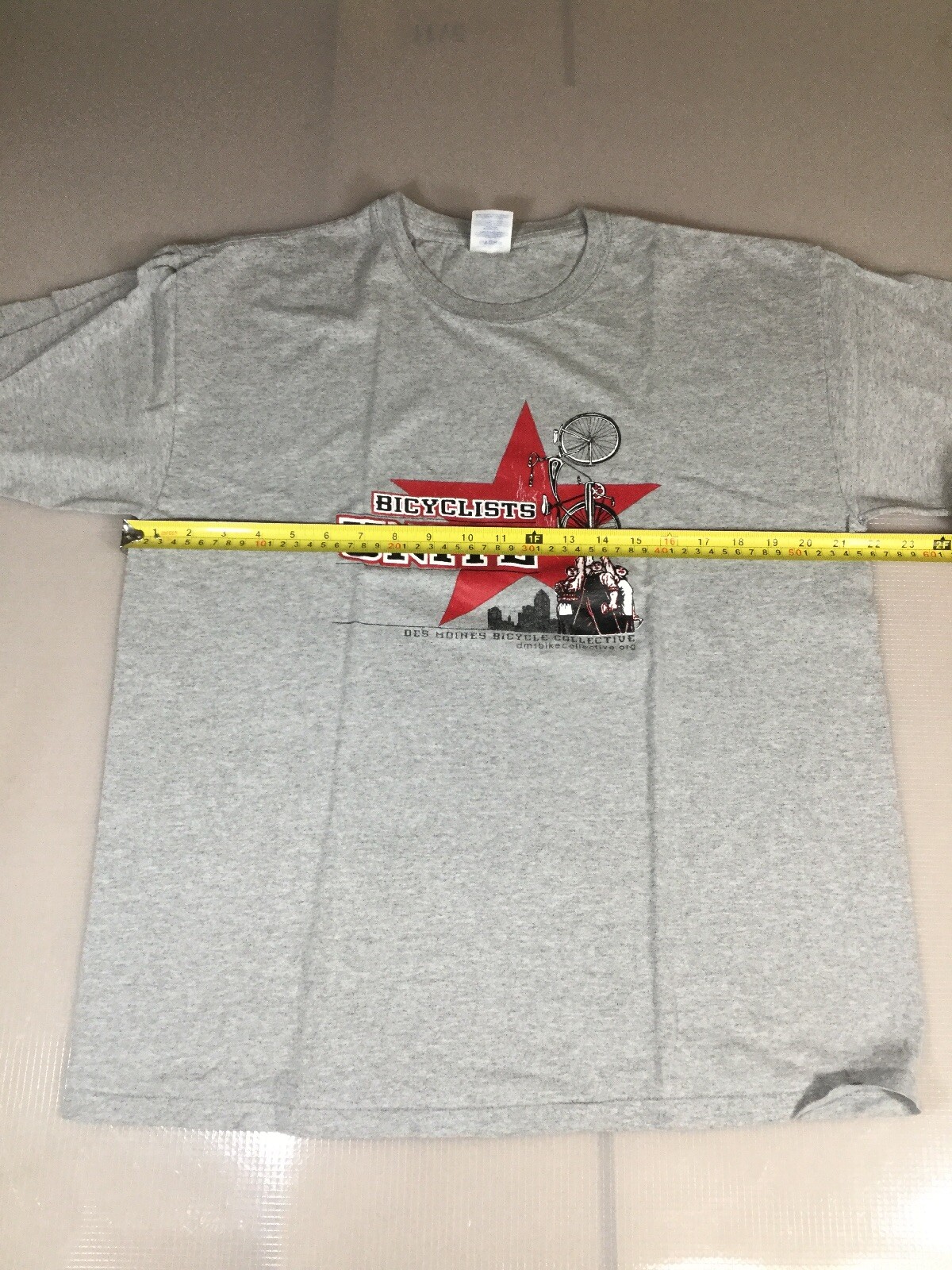 Gildan Mens Size Large L Iowa Cycling Bicycle T Shirt (6930-28)
