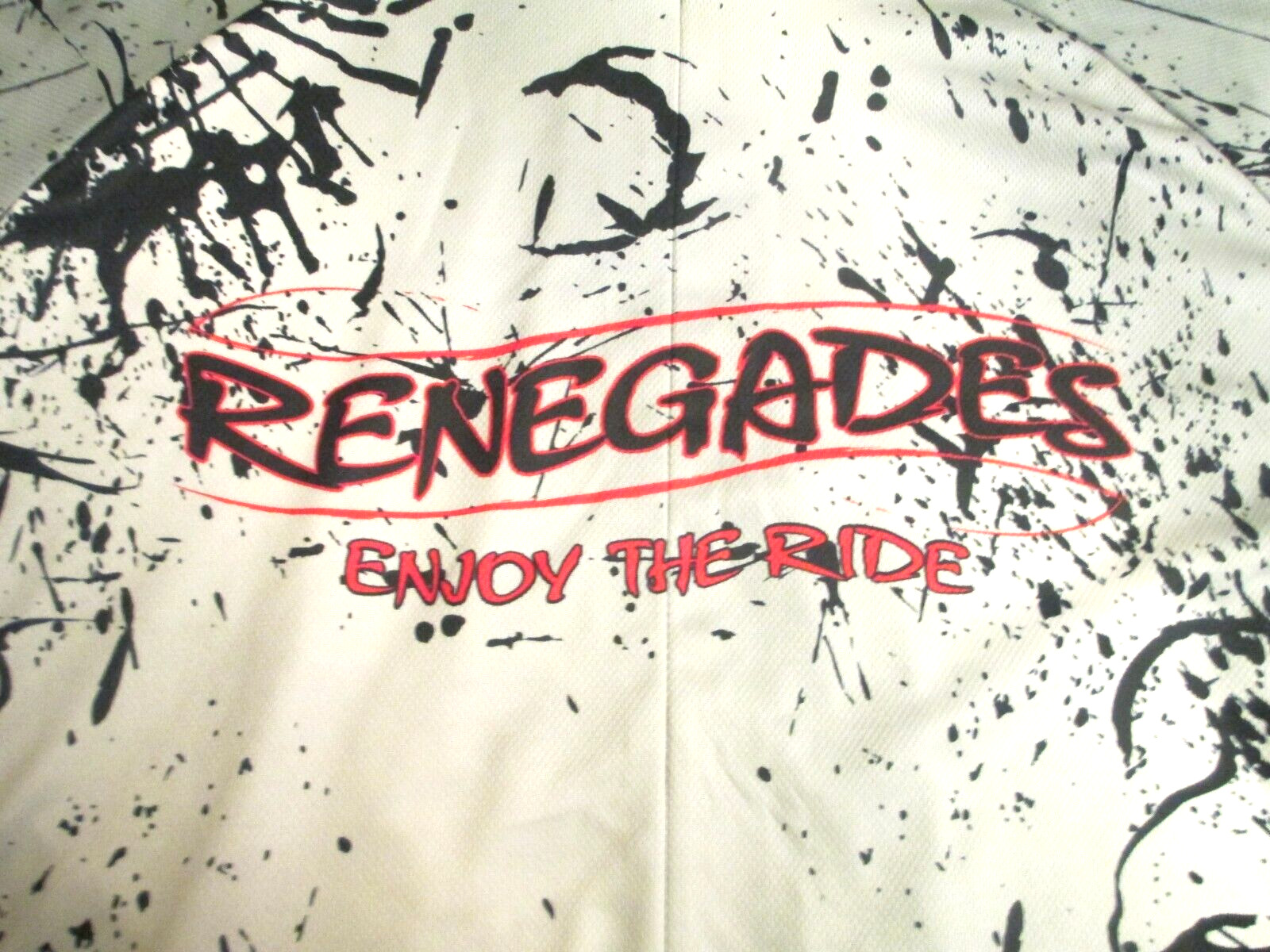 Primal Wear Racing Cycling Jersey Renegades Enjoy The Ride Men’s XL 3/4 Zip Poly