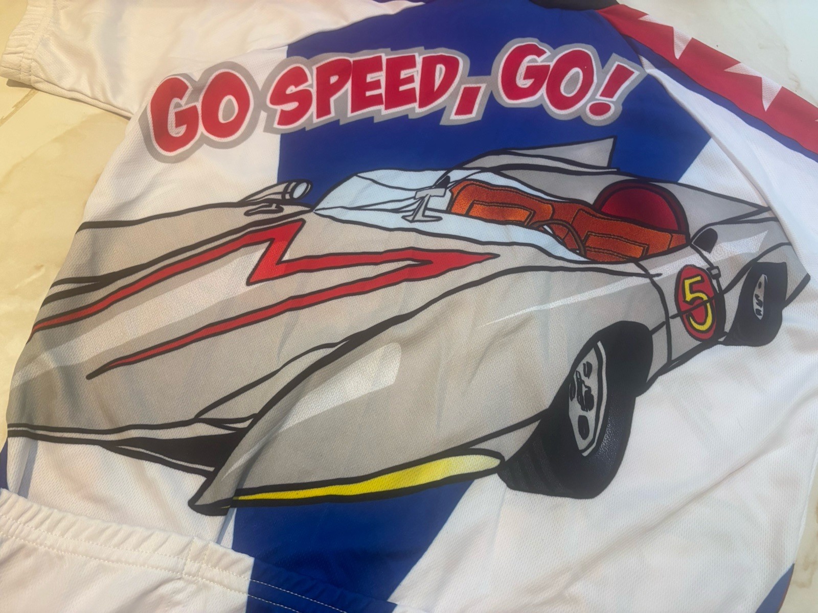 Speed Racer Cycling Jersey Adrenaline Promotions Size M 3/4 Zip – New