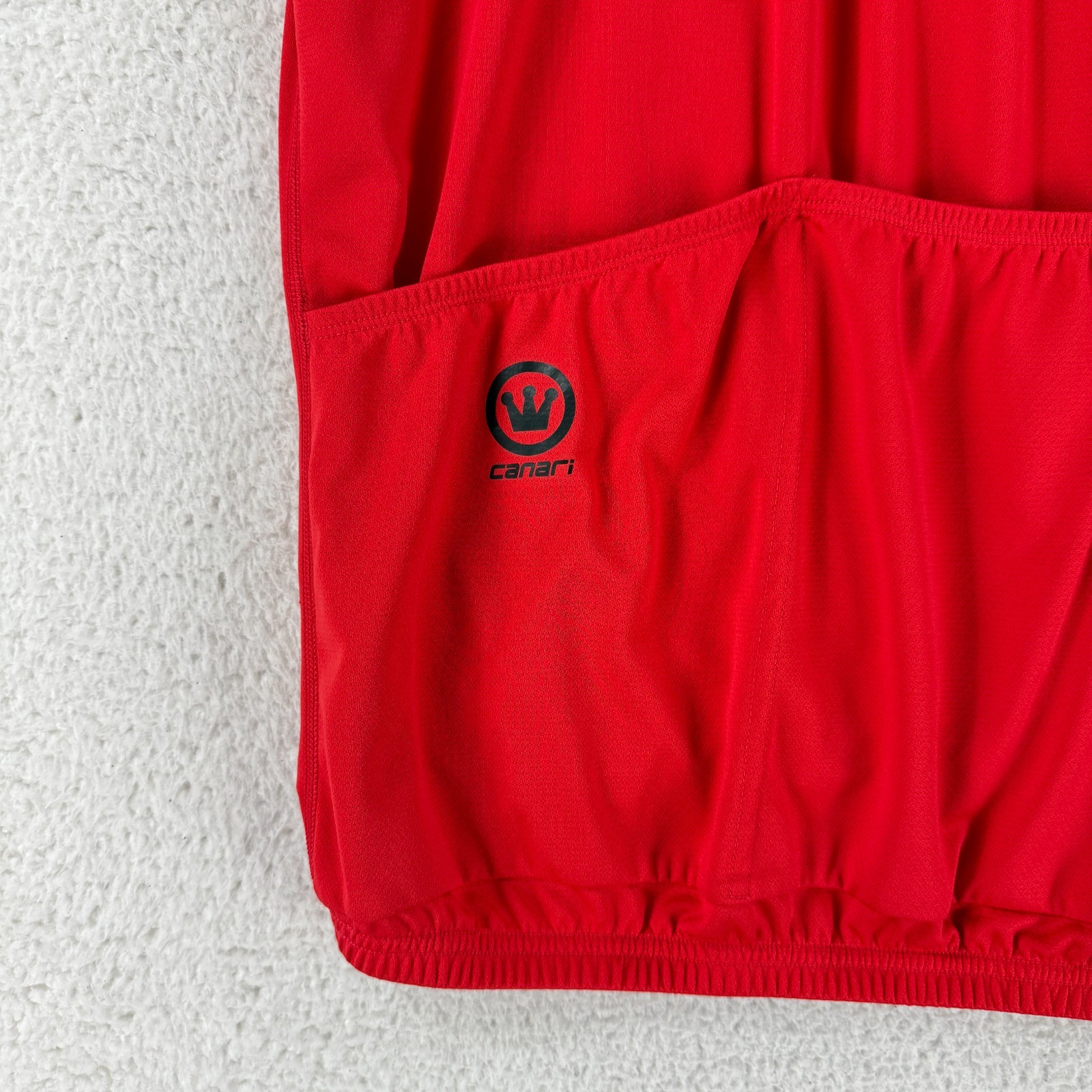 Canari Cycling Jersey Mens 2X Red Short Sleeve Stretch Pullover Vintage Outdoor