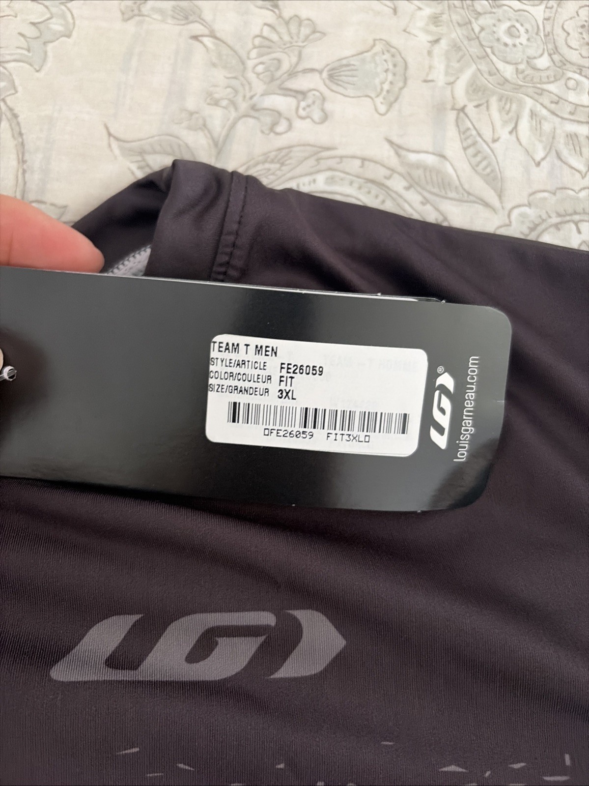 NWT Black LOUIS GARNEAU ‘Team T’ 26059 Jersey Cycling Mtb S/S Men’s 3XL