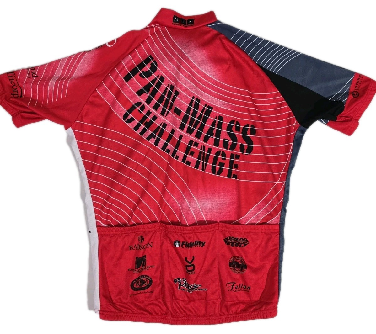 VOmax Pan Mass Challenge 30th Ride PMC 2009 Cycling Jersey 3/4 Zip Men’s Size L