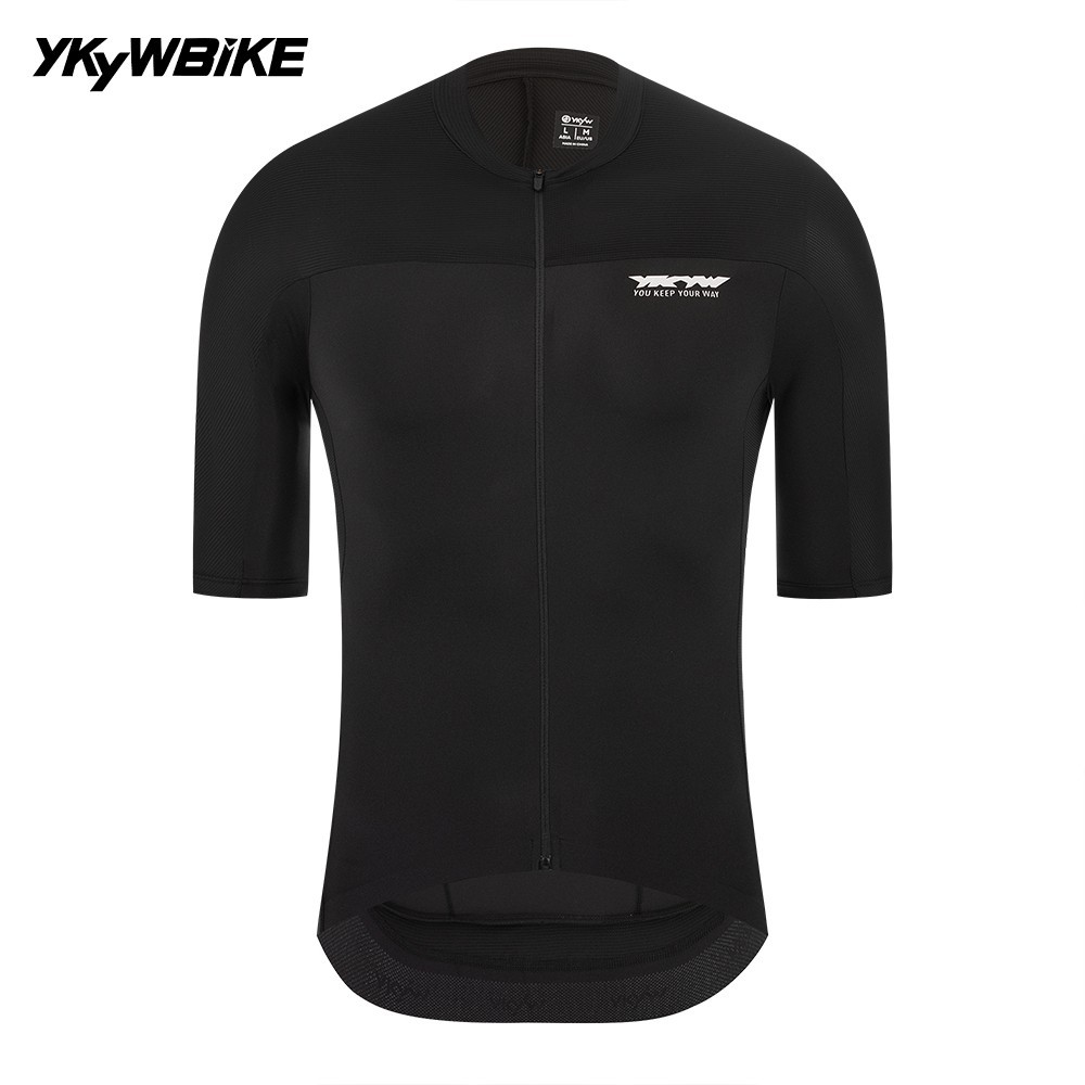 YKYWBIKE 2026 Pro Men Cycling Jersey Short Sleeve UPF50+ Quick Dry MTB Road Top