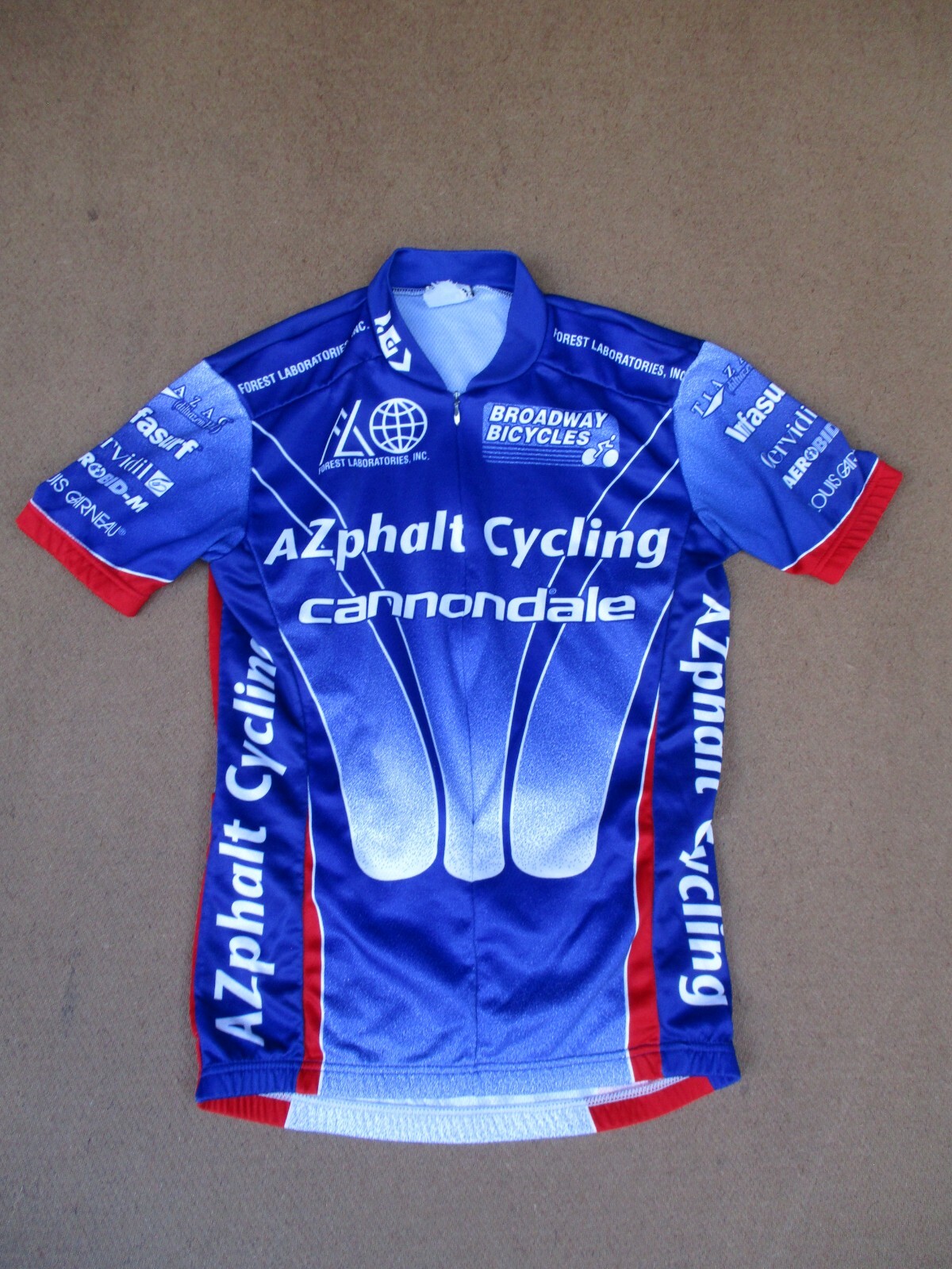 Garneau AZphalt Cycling Club Cannondale Riding Jersey Riding Shirt 36 inch chest