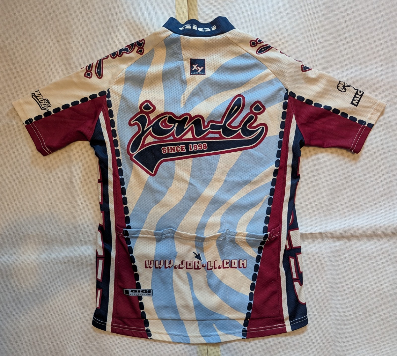 Vintage Jon-Li Cycling Jersey S Audi Michelin Made in Italy Retro Bike Shirt 90s