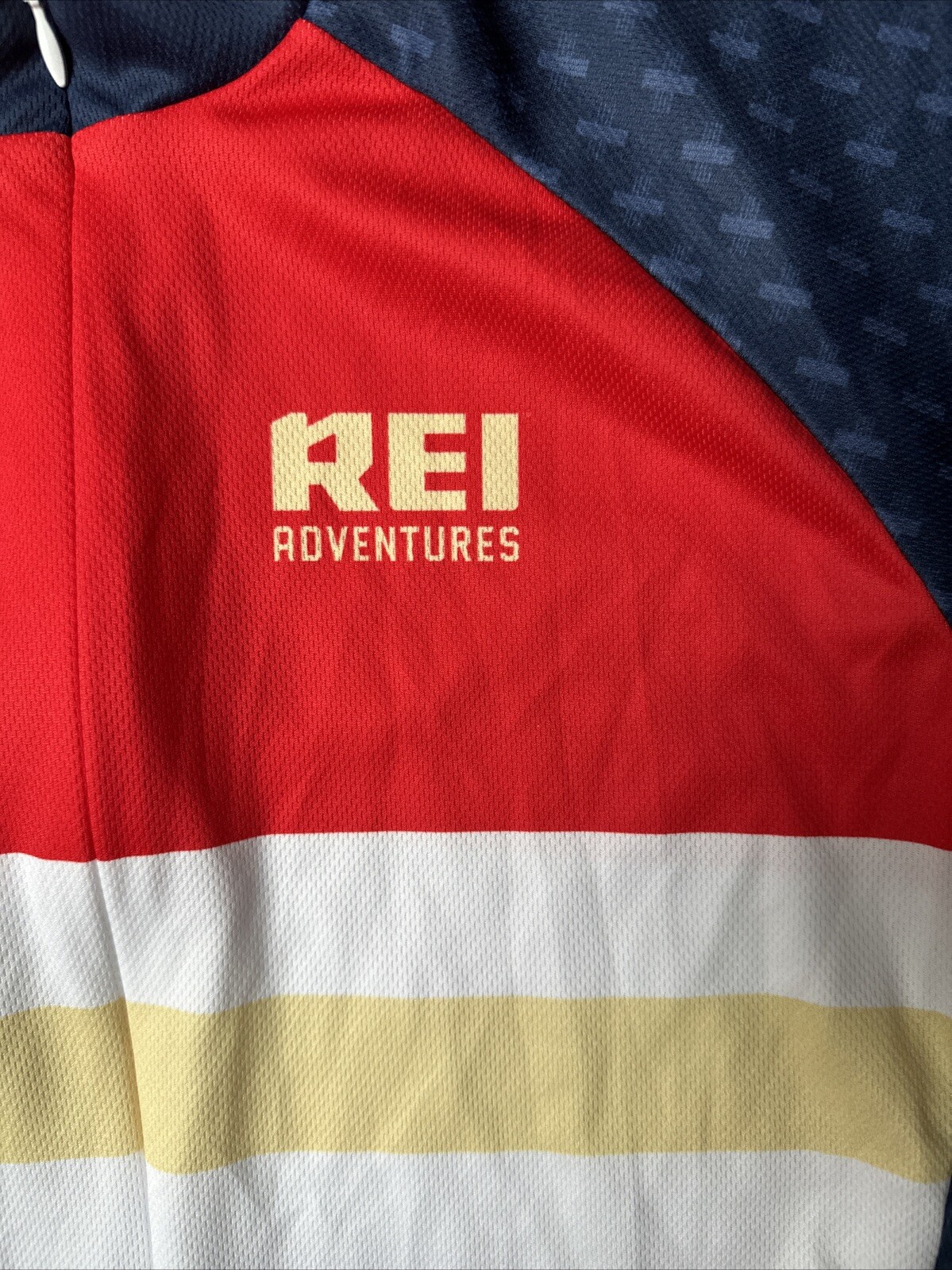 Voler REI Adventures, Cycling Jersey 3/4 Zip Bike Shirt Large