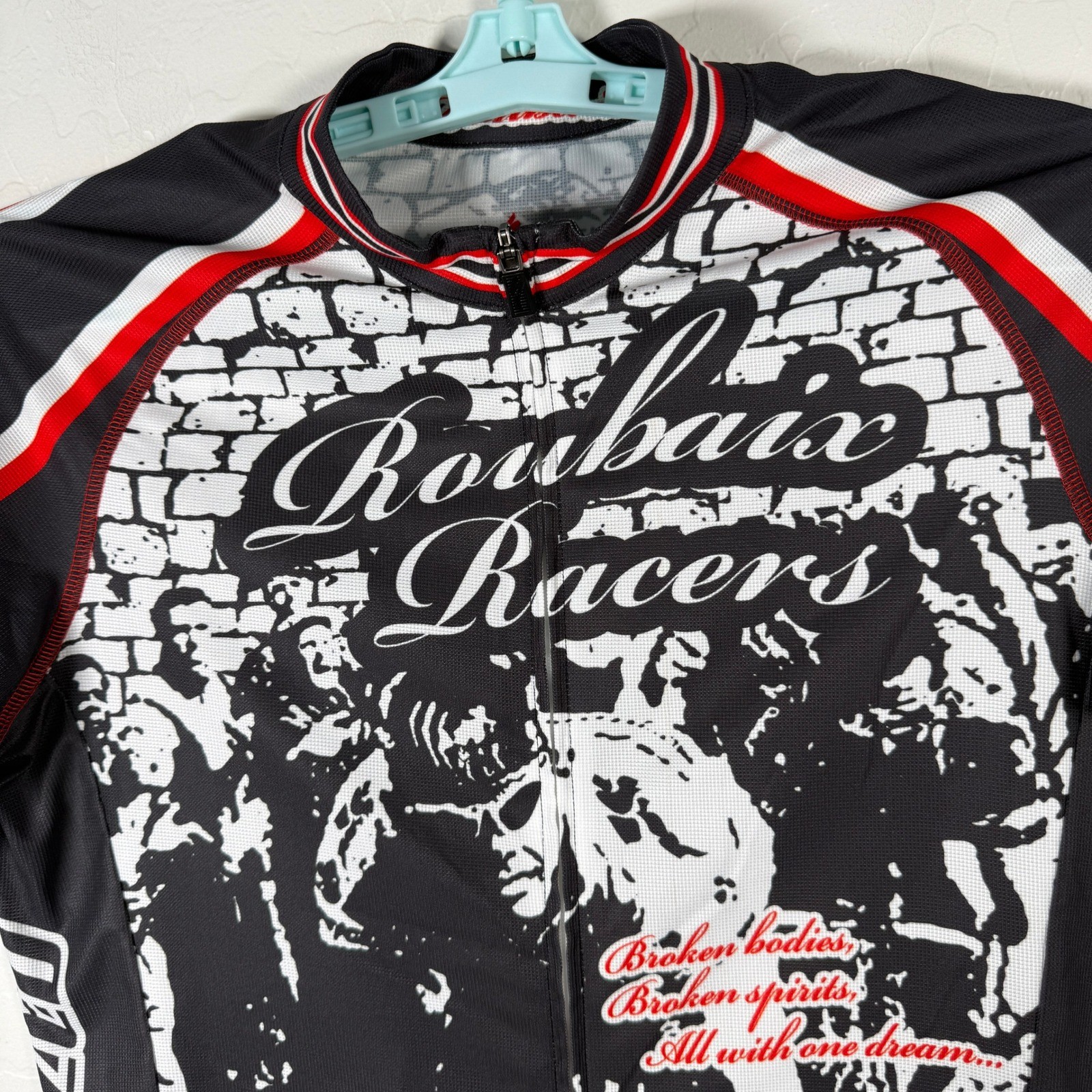 Specialized Cycling Jersey Mens Medium Black Roubaix Racers Graphic Bike Shirt