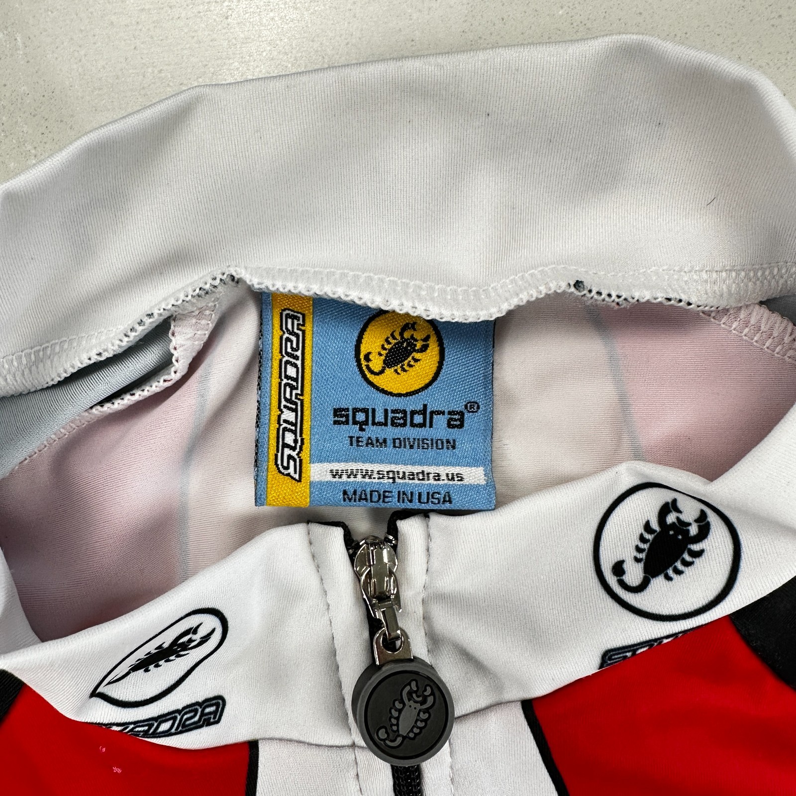 Women’s Squadra Cycling Speed Skinsuit Full Zip Short Sleeve M Black and red