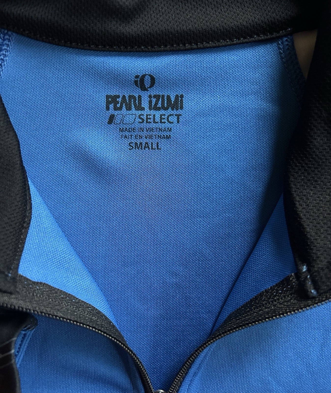 Pearl Izumi Select Series Mens S Cycling Jersey Shirt Blue Full Zip Back Pocket