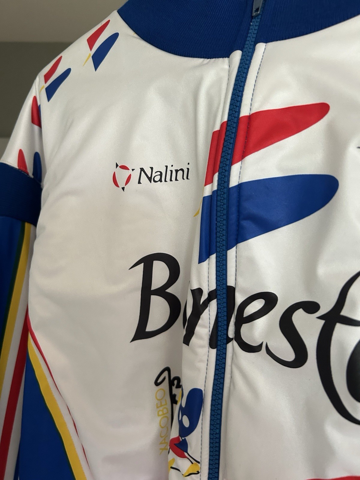 Nalini/ Banesto vintage Cycling jacket Synthetic Fleece Size L
