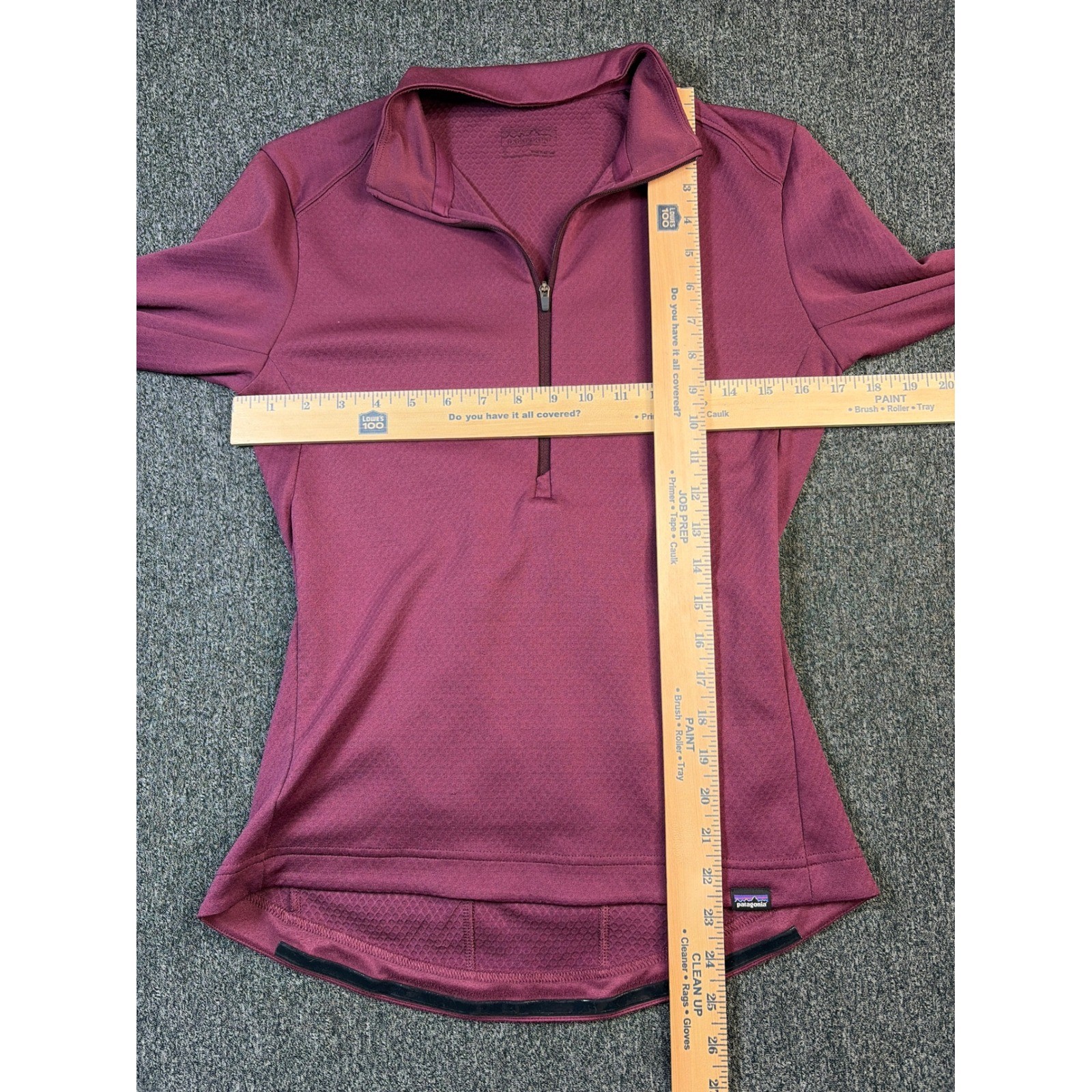 Patagonia Capilene Midweight Cycling Jersey Womens Small Purple 1/4 Zip 23915