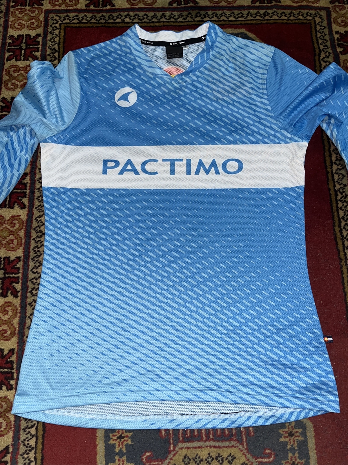 NWT Pactimo Mens Blue Long Sleeve Jersey Shirt Sz Small New