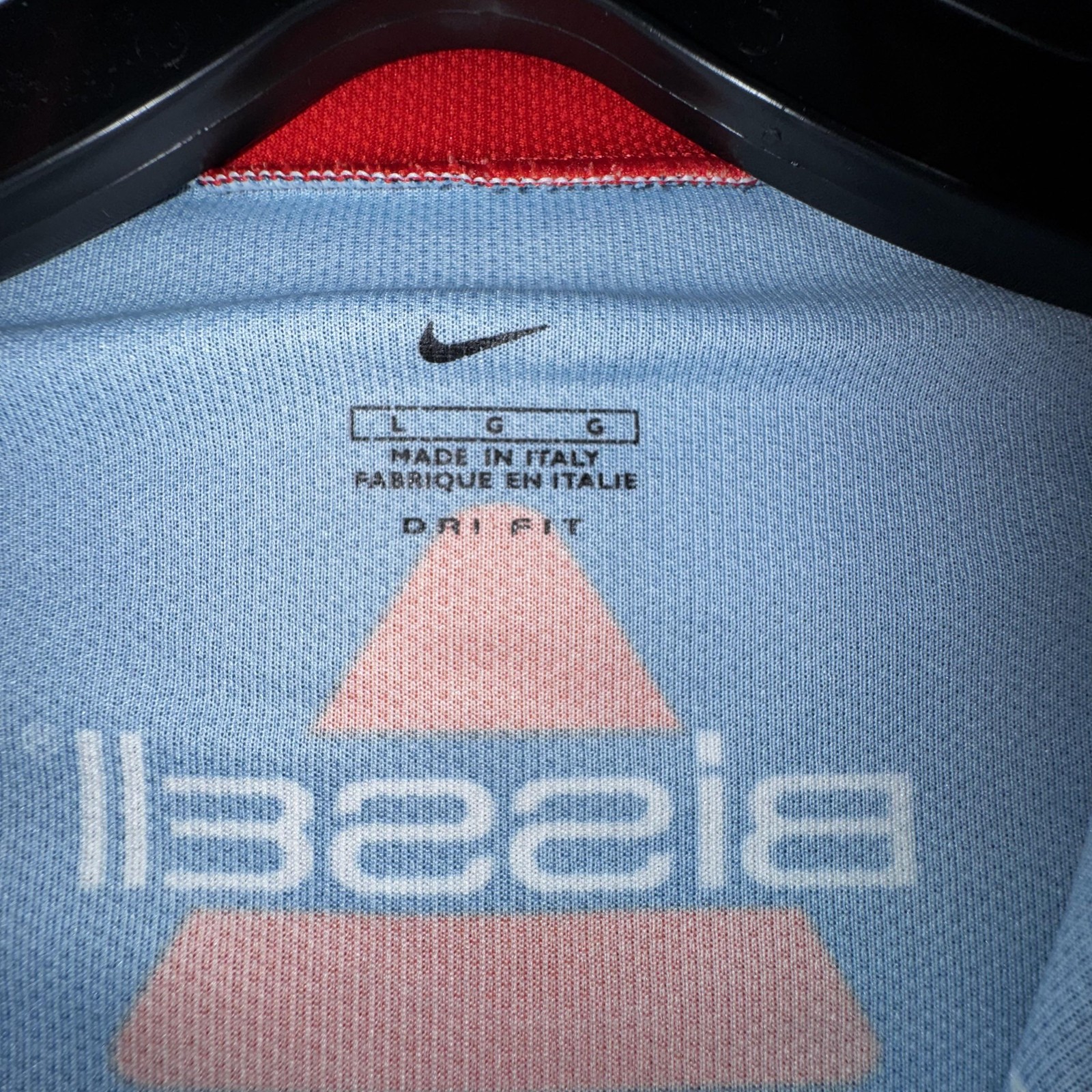 Nike USPS Trek Team Cycling Jersey Mens Large 1/4 Zip Blue Made In Italy
