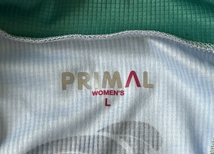 Primal Women’s L Full Zip Short Sleeve Cycling Jersey VBT Biking Vacations – NWT