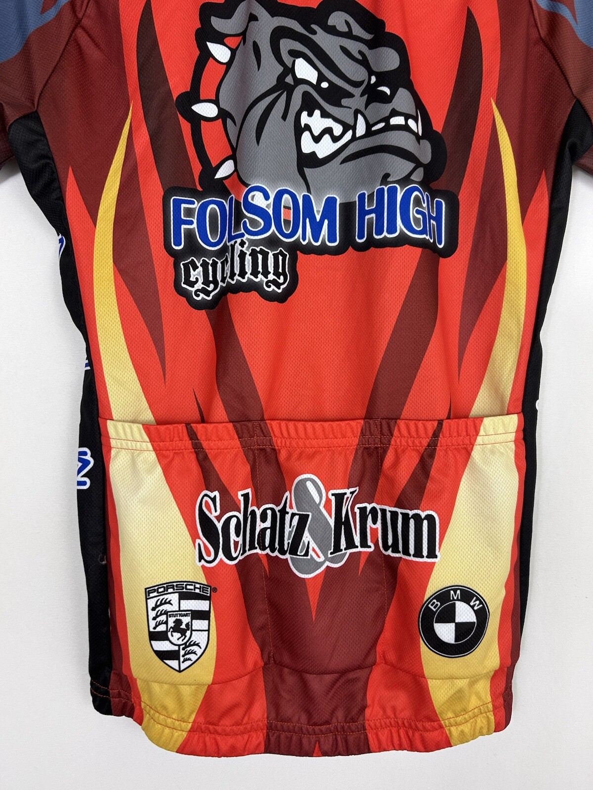 hincapie cycling jersey Xs Polyester Folsom High Bulldogs Full Zip