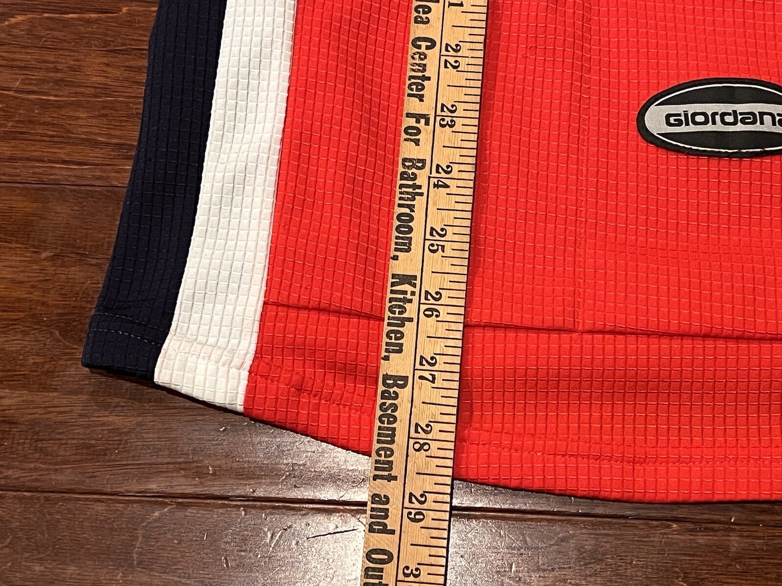 Giordana Red Mens Medium 1/4 Zip American Diabetes Association Cycling Jersey
