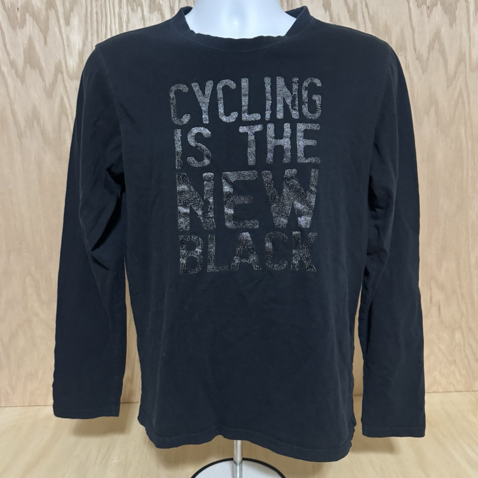 Cycology Cycling Is The New Black Men’s Medium Long Sleeve Shirt