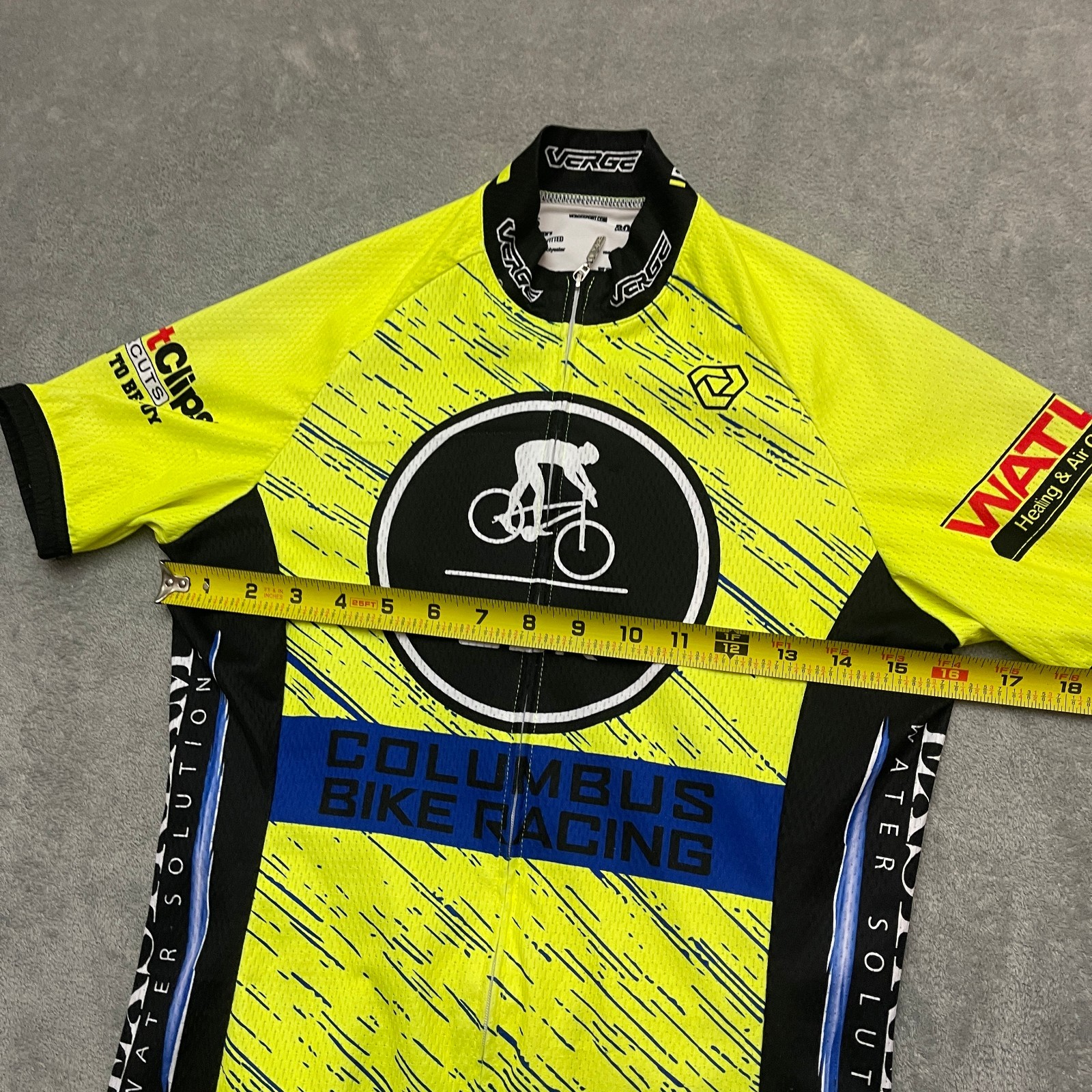 Verge Sports Cycling Jersey Women’s Size Small Elite Fitted Columbus Bike Race