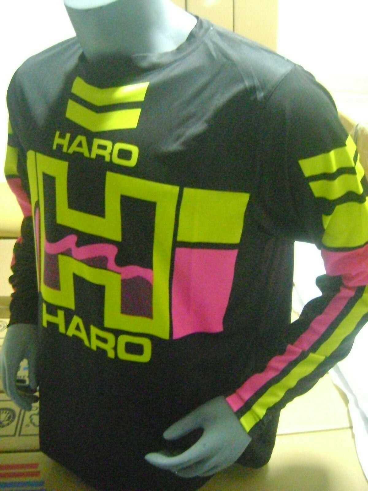 HARO OLD SCHOOL BIKE JERSEY CLASSIC BMX JERSEY RACE BIKE SHIRT BMX BLACK XXL NEO