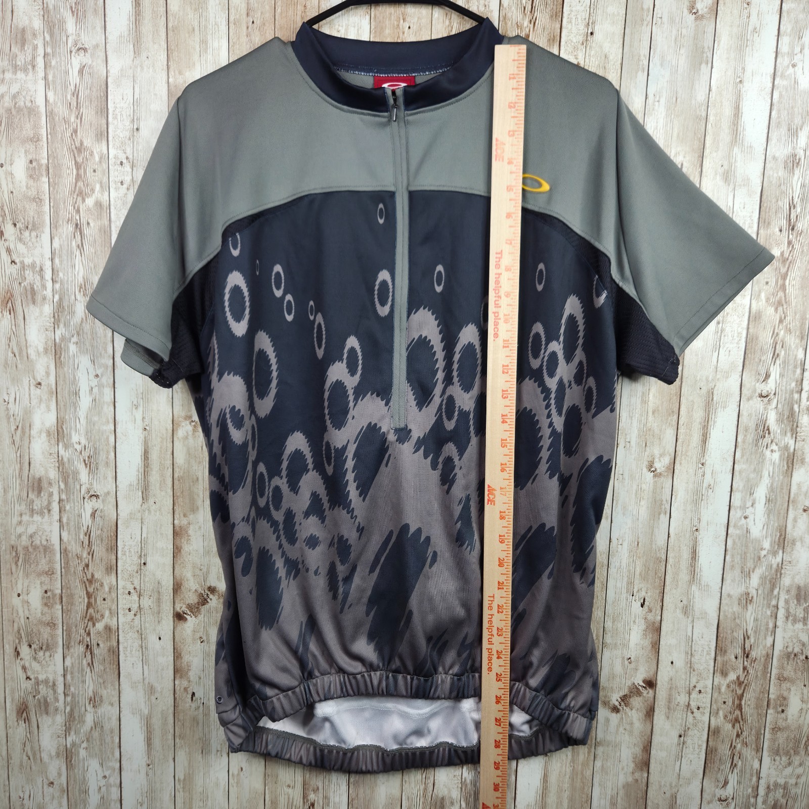 Vintage Oakley Cycling Jersey Size L Tactical Field Gear Scatter Logo Gorpcore