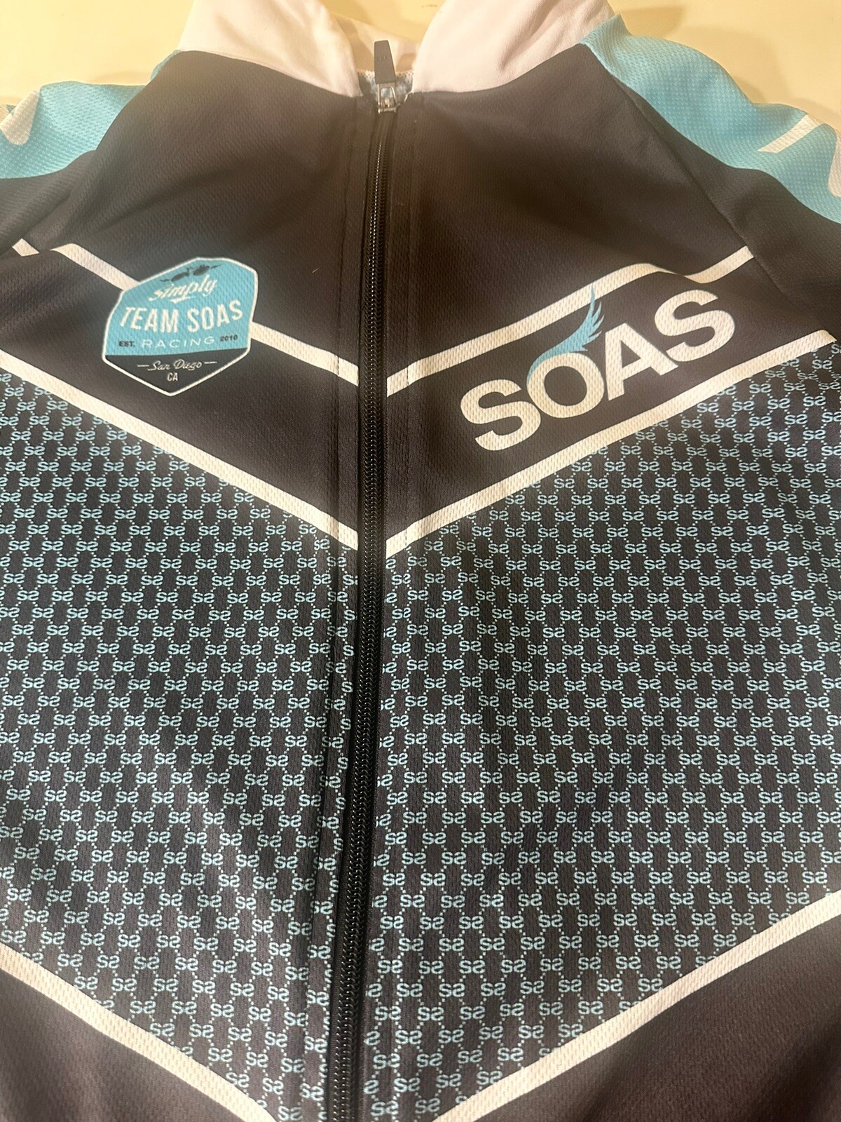 Soas Signature Print Cycling Jersey Men’s Size Large Rare Free Shipping