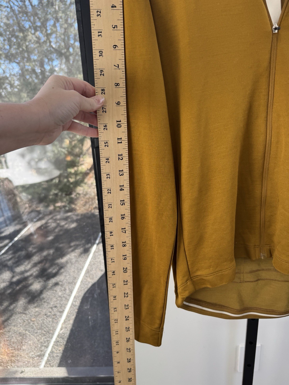 Rapha Classic Long Sleeve Jersey II Gold Merino Blend Cycling Jersey L – Clean