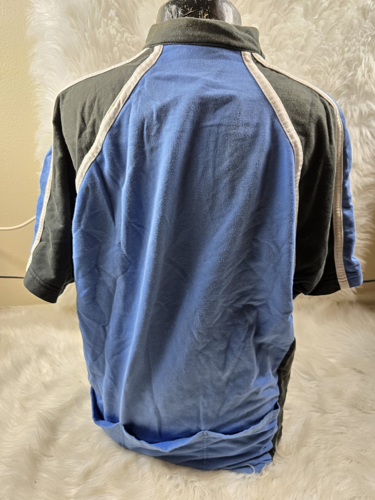 Vintage Fox Racing Cycling Shirt Short Sleeve 1/4 Zip Mesh Polyester Size Xxl