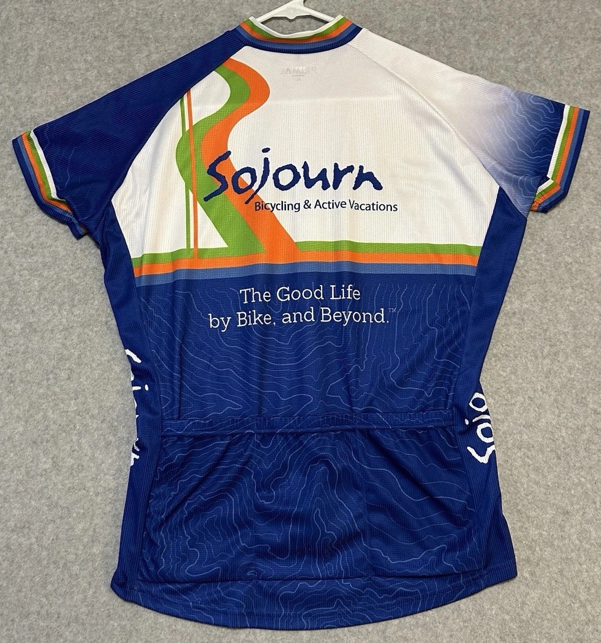 Primal Women’s Sojourn XL Full Zip Up Multi Color Pockets Bile Cycling Jersey
