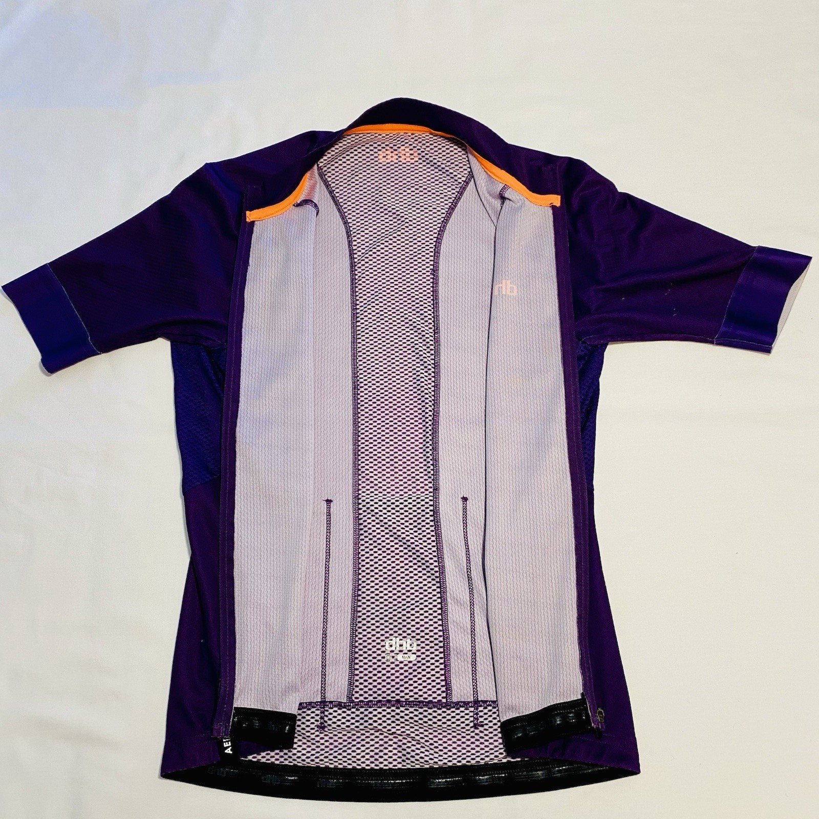 DHB Aeron Cycling Short Sleeve Summer Jersey X/Small Purple Full ZipFree Postage