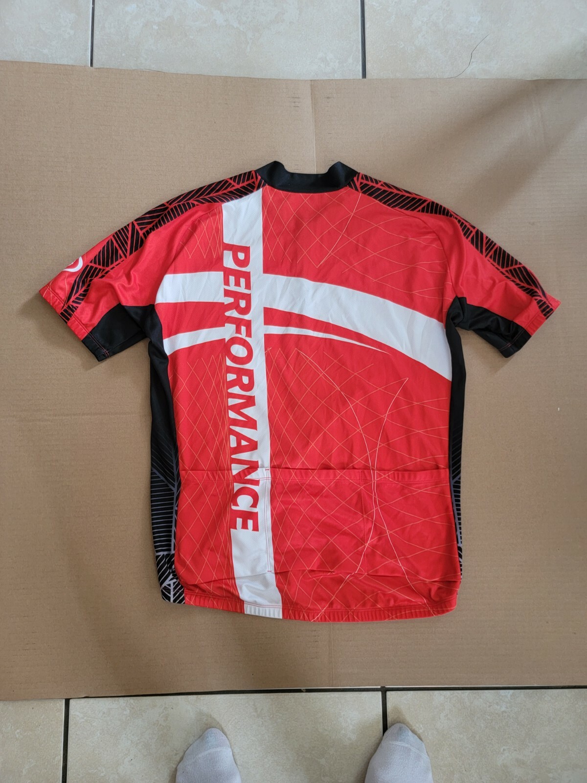 Pearl Izumi Cycling Riding Jersey Red, White and Black womens size Large