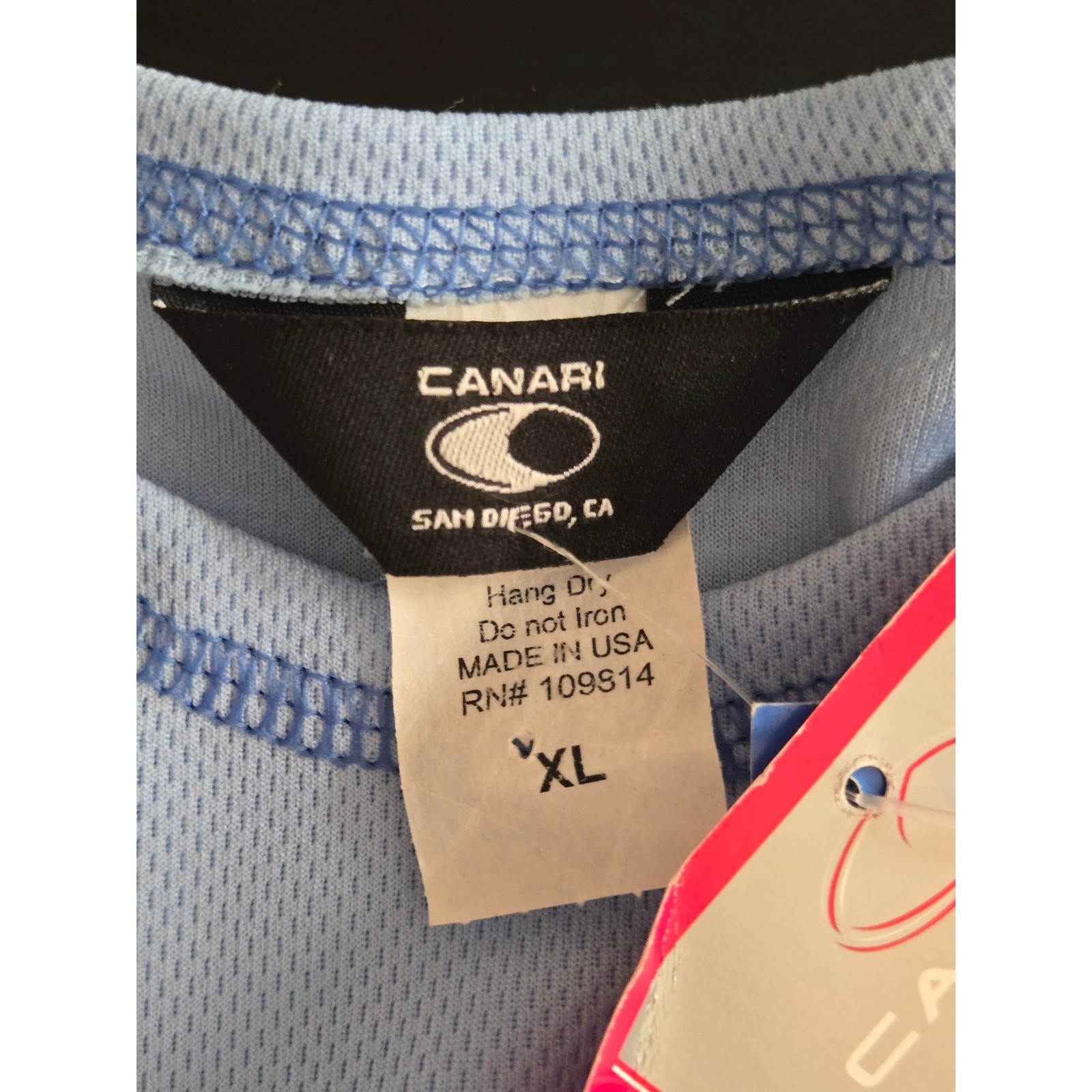 Canari DryCore Cycling Jersey Womens XL Blue Short Sleeve Contrast Stitch 2260