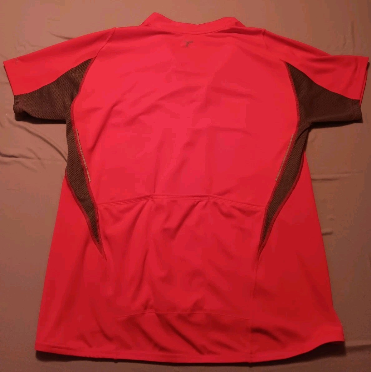Trayl Shirt Men’s Large Red Gray Vented Mesh Cycling Outdoors Active Wear. M