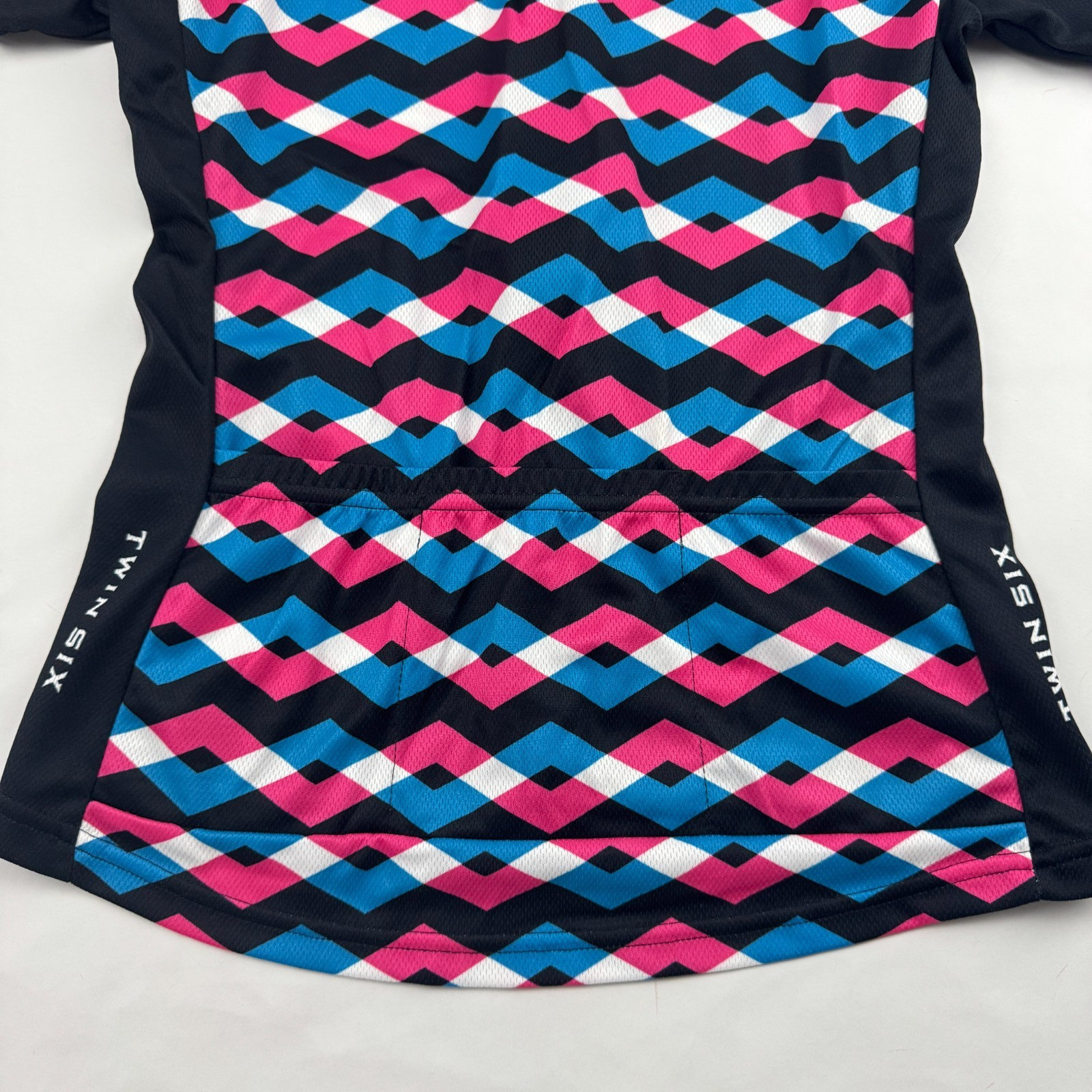 Twin Six Club Raglan Airies Micro Mesh Full Zip Cycling Jersey Short Sleeve Sz M