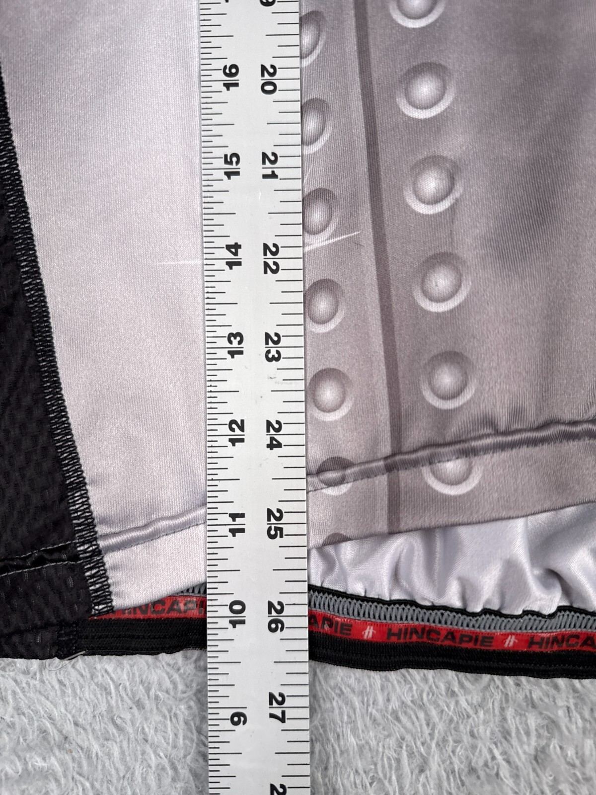 Hincapie Cycling Jersey Adult Extra Large Gray Black High Gear Sports Full Zip