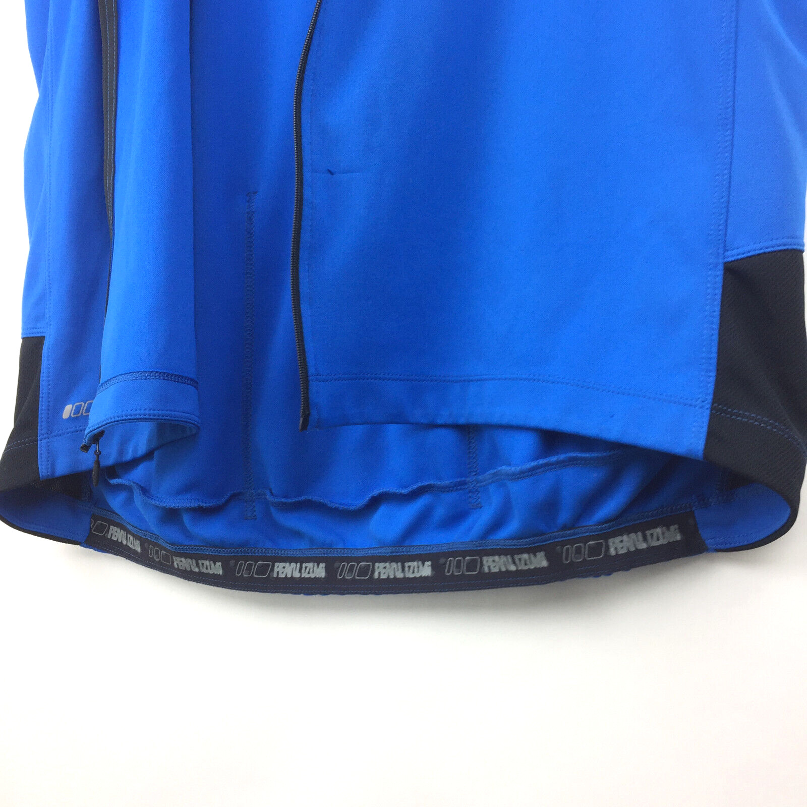 Pearl Izumi Select Mens 2XL (46in Chest) Blue Reflective Full Zip Cycling Jersey
