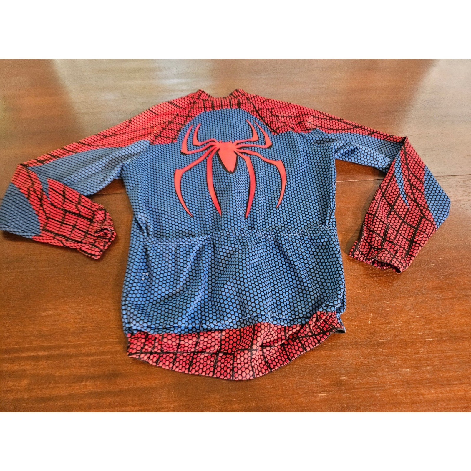 G-Like Cycling Jersey Mens Small Blue Red Spiderman Long Sleeve Full Zip Bike