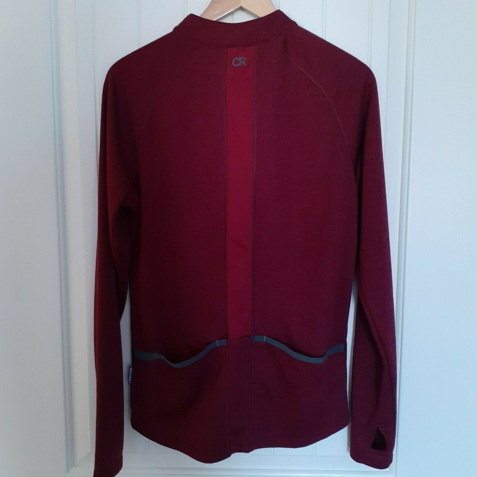 Club Ride Men’s Rialto Knit Cycling Jersey 1/2 Zip Maroon Red Size S