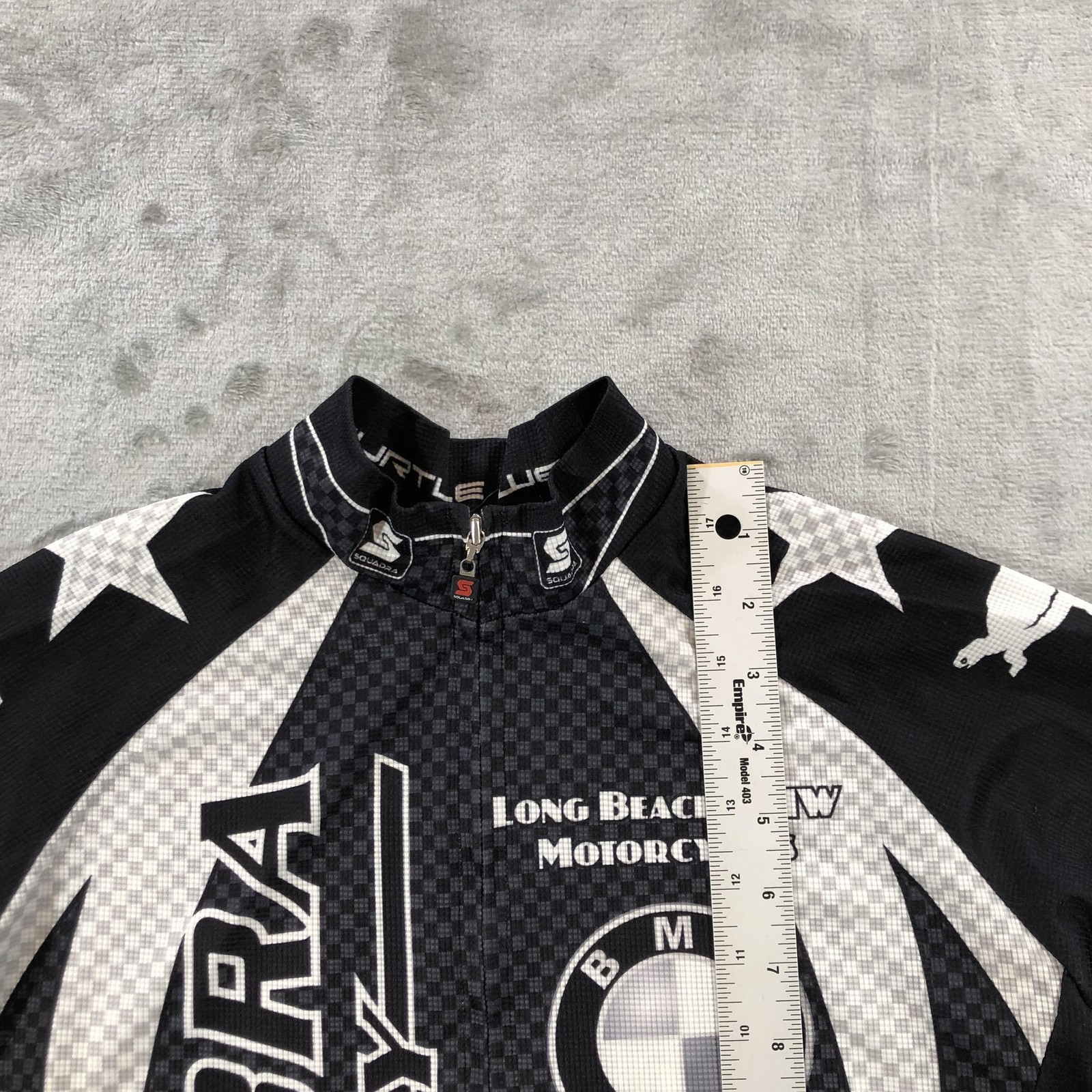 Squadra Cycling Jersey Mens Small Black BMW La Habra 1/4 Zip Shirt Bike
