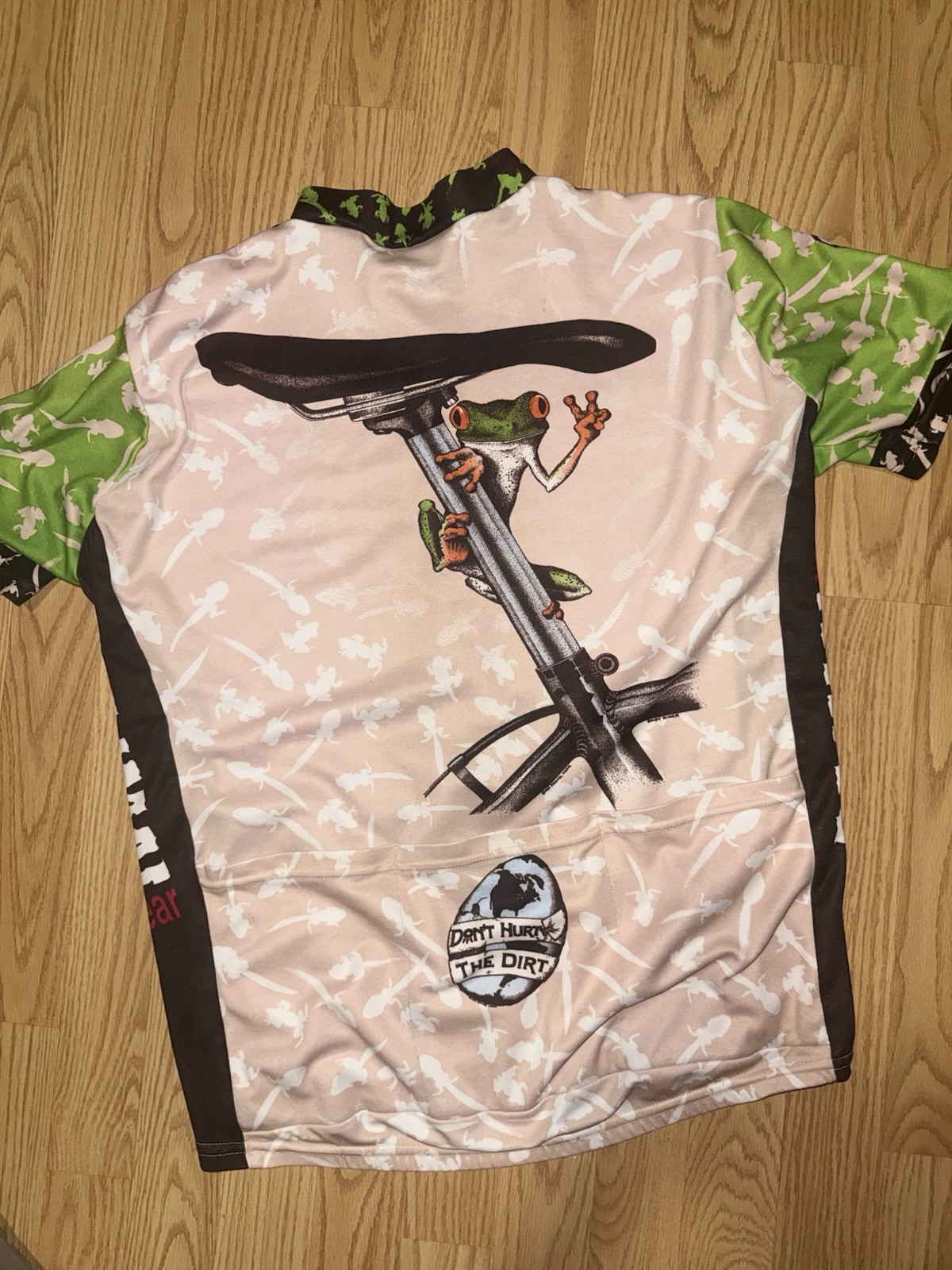 Vintage Primal Wear Cycling Jersey Frog Bike Seat Don’t Hurt The DirtBicycle